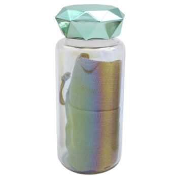 Mermaid Light Blue Glass Bottle 370ml
