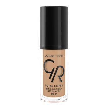 Golden Rose Total Cover 2 in1 Foundation & Concealer 18 Cappuccino SPF15 30ml