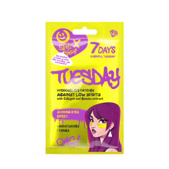 7Days Hydrogel Eye Patches Cheerful Tuesday with Collagen and Banana Extract 2×1.25gr