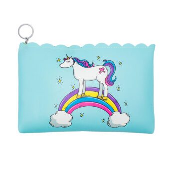 Envelope Bag Unicorn Rainbow Blue Color