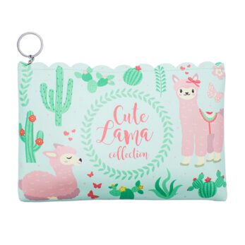 Envelope Bag Pink Lama “Cute Lama Collection” Blue Color