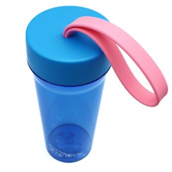 Plastic Bottle with Strap Blue 350ml