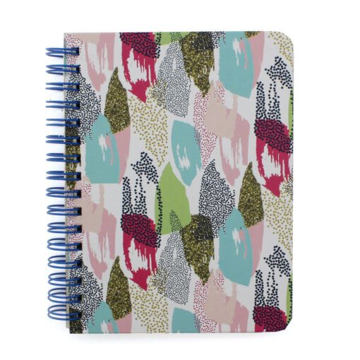 Spiral Notebook Colorful Vertical Pattern A5