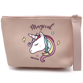 “Magical” Unicorn Pink Toiletry Bag with leash