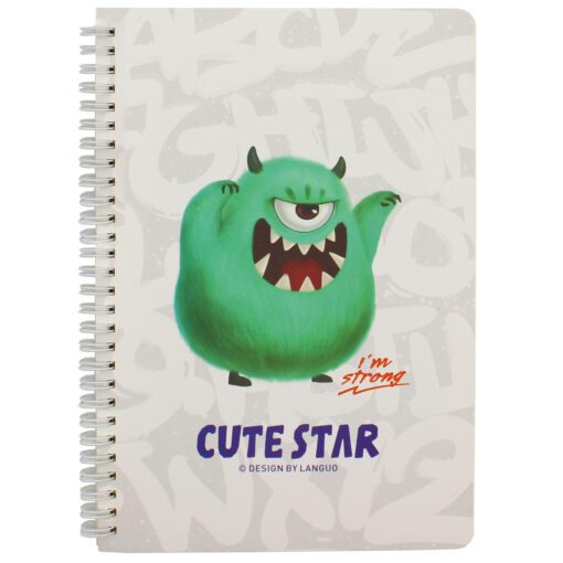 Σπιράλ Τετράδιο Σημειώσεων “Cute Star” I’m strong Πράσινο