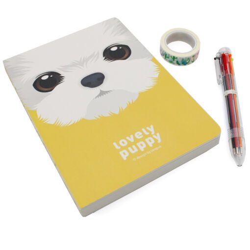 Σημειωματάριο Οργάνωσης 100 Ημερών “Lovely Puppy” Κίτρινο