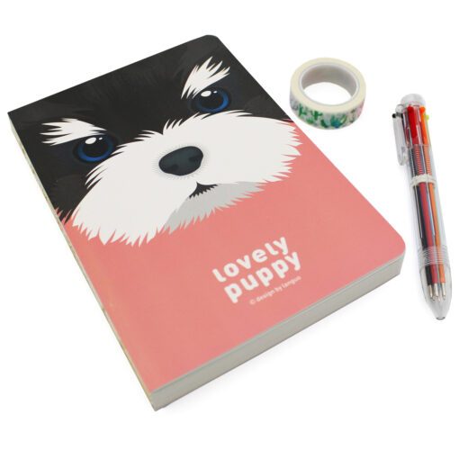 Σημειωματάριο Οργάνωσης 100 Ημερών “Lovely Puppy” Κόκκινο