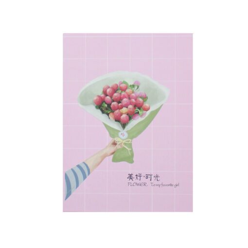 Καθρέπτης Notebook Flower Ροζ