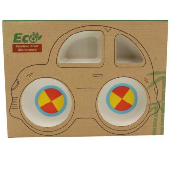 Ecological Food Set for children Orange Car