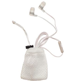 Headphones in Pouch White