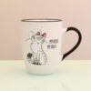 Naughty Cats Mug “Sit like a lady”