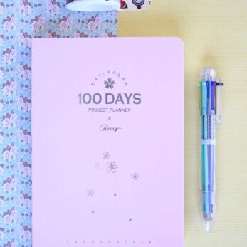100 Day Organizational Notebook Pink