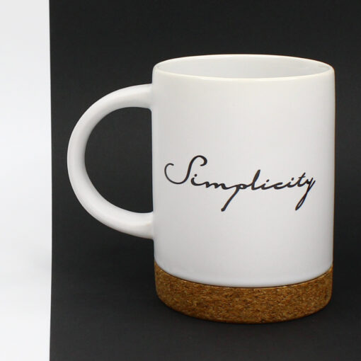 Simplisity mug with White Cork