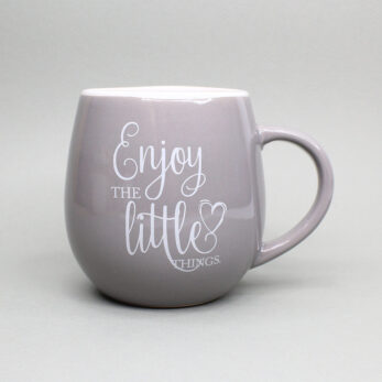 Mug “Enjoy the Little Things” Gray