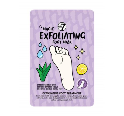 W7 Magic Exfoliating Foot Mask – Exfoliating Foot Treatment 18g