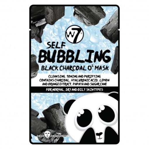 W7 Self Bubbling Black Charcoal O2 Face Mask 20g