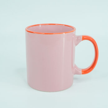 Κούπα δίχρωμη ροζ-πορτοκαλί 200ml